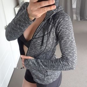 Athleta soft fleece zip up hoodie